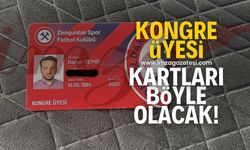 Zonguldakspor FK kongre üyelerine bu karttan verilecek!