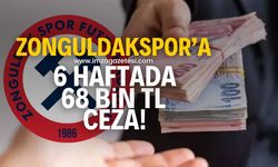 Zonguldakspor FK’ya 68 bin TL ceza kesildi!