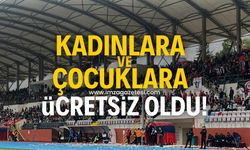 Zonguldakspor-Kırıkkale FK maçı, kadınlara ve çocuklara ücretsiz oldu!