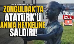 Zonguldak'ta Atatürk'ü Anma Heykeline Saldırı!