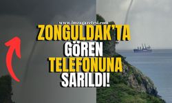 Zonguldak'ta gören telefonuna sarıldı!