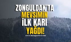 Zonguldak'ta Mevsimin İlk Karı Yağdı...