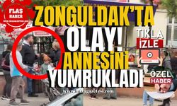 Zonguldak’ta olay! Almanya’dan Zonguldak’a gelen annesini tartaklayıp yumrukladı!