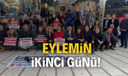 Zonguldak’ta yerel basın çalışanlarından oturma eylemi