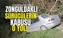 Zonguldak'ta yine aynı yerde kaza! Sürücülerin kabusu o yol!