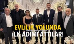 AK Parti Kozlu İlçe Başkan yardımcısı Çağdaş Kardaş ile İpek Özkan evlilik yolunda ilk adımı attı