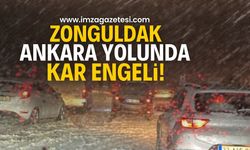 Ankara-Zonguldak Yoluna Kar Engeli! Sürücüler Mahsur Kaldı | Zonguldak haber