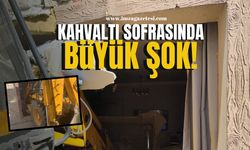 Freni Patlayan İş Makinesi Evin İçine Girdi...Kahvaltı Sofrasında Büyük Şok!