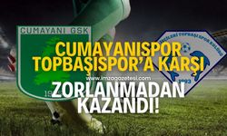 Cumayanıspor, Kozlu Maden İşçileri Topbaşıspor karşısında rahat kazandı!