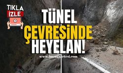 Tünel çevresinde heyelan!