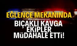 Eğlence mekanının önünde bıçaklı kavga! Ekipler müdahale etti