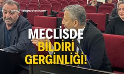 Mecliste bildiri gerginliği! Yeri burası değil