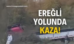 Zonguldak-Ereğli yolunda kaza!