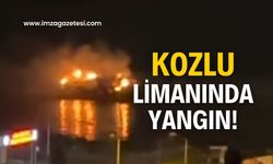 Limanda yangın paniği!