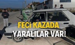 Feci kazada tofaş otomobil hurdaya döndü! Yaralılar var