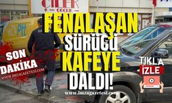 Fenalaşan sürücü kafeye daldı! Dehşet saçtı!