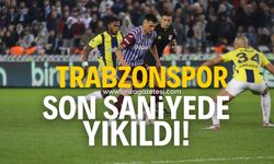 Fenerbahçe, Trabzonspor'u son saniyelerde mağlup etti!