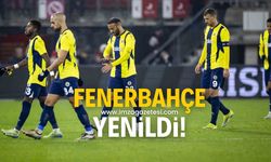 Fenerbahçe, UEFA Avrupa Ligi'nde ilk yenilgisini aldı!