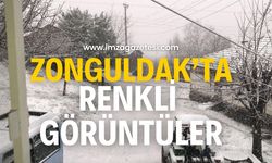 Zonguldak’ta kar sevinci!