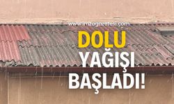 Dolu yağışı başladı!