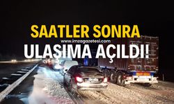 İstanbul yolu saatler sonra ulaşıma açıldı!