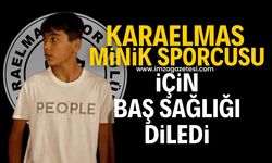 Karaelmasspor, minik futbolcusu Efe Baran Kazancı için baş sağlığı mesajı yayınladı!