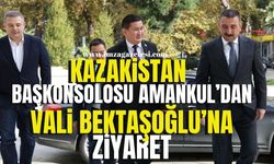 Kazakistan İstanbul Başkonsolosu Amankul, Vali Hacıbektaşoğlu’nu Ziyaret Etti...