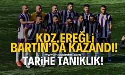 Kdz.Ereğli Belediyespor; Bartın’da kazandı! Eflatun-Beyazlılar tarih yazıyor