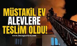 Köyde Müstakil Ev Alevlere Teslim Oldu!