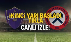 Orduspor 1967-Zonguldakspor maçının ikinci yarısı başladı! Canlı izle