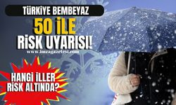 Türkiye bembeyaz! Meteoroloji'den 50 ile risk uyarısı! Hangi İller Risk Altında?