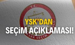 YSK'dan seçim açıklaması!