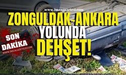 Zonguldak-Ankara yolunda dehşet! Takla attı!