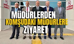 Müdürlerden komşudaki müdürlere ziyaret!