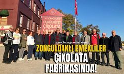 Zonguldaklı emekliler çikolata fabrikasında!