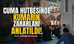 Zonguldak Uzun Mehmet Camisi'nde Cuma hutbesinde kumarın zararları anlatıldı! | Zonguldak Haber