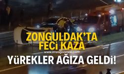 Zonguldak'ın Kdz.Ereğli ilçesinde yürekleri ağıza getiren kaza!