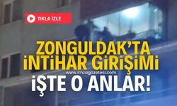 Zonguldak'ın Kilimli ilçesinde intihar girişimi! İşte o anların görüntüsü