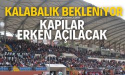 Zonguldakspor-Mardin 1969 Spor maçında kalabalık bekleniyor! Kapılar birazdan açılacak