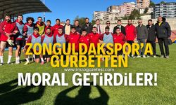 Zonguldakspor’a gurbetten moral getirdiler!