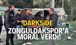 Zonguldaksporlu taraftarlar, Kırmızı-Lacivertlilere moral verdi!