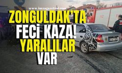 Zonguldak'ta Feci Kaza! İki Otomobil Çarpıştı, Yaralılar Var!