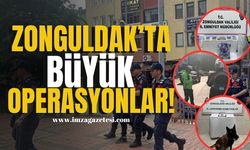 Zonguldak'ta jandarma ve emniyetten silah ve uyuşturucu operasyonu!