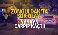 Zonguldak'ta şok olay! Yayaya çarpıp kaçtı