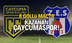 8 gollü maçta Çaycumaspor, Zonguldak Ereğli Spor'u mağlup etti