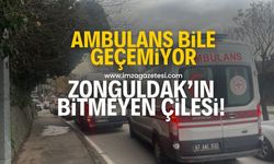 Ambulans bile geçemiyor! Zonguldak'ın bitmeyen trafik çilesi