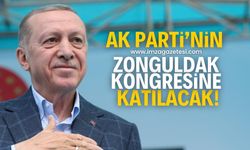 Cumhurbaşkanı Recep Tayyip Erdoğan, AK Parti'nin Zonguldak kongresine katılacak