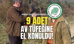 Avcılara denetim! 9 tüfeğe el konuldu