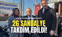 26 ihtiyaç sahibine tekerlekli sandalye!