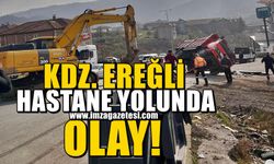 Kdz Ereğli Hastane yolunda olay! Ereğli haberleri